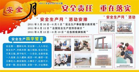安全生产月活动安排——铜版纸海报与办公装饰展板解决方案
